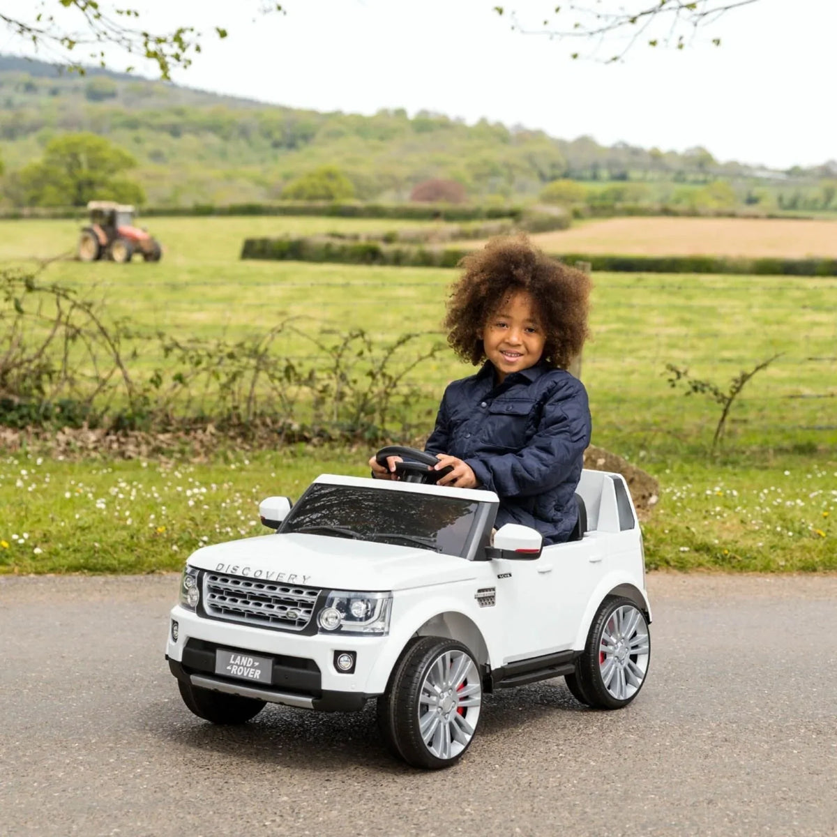 Xootz Land Rover Discovery 12V Ride On Lithium - White