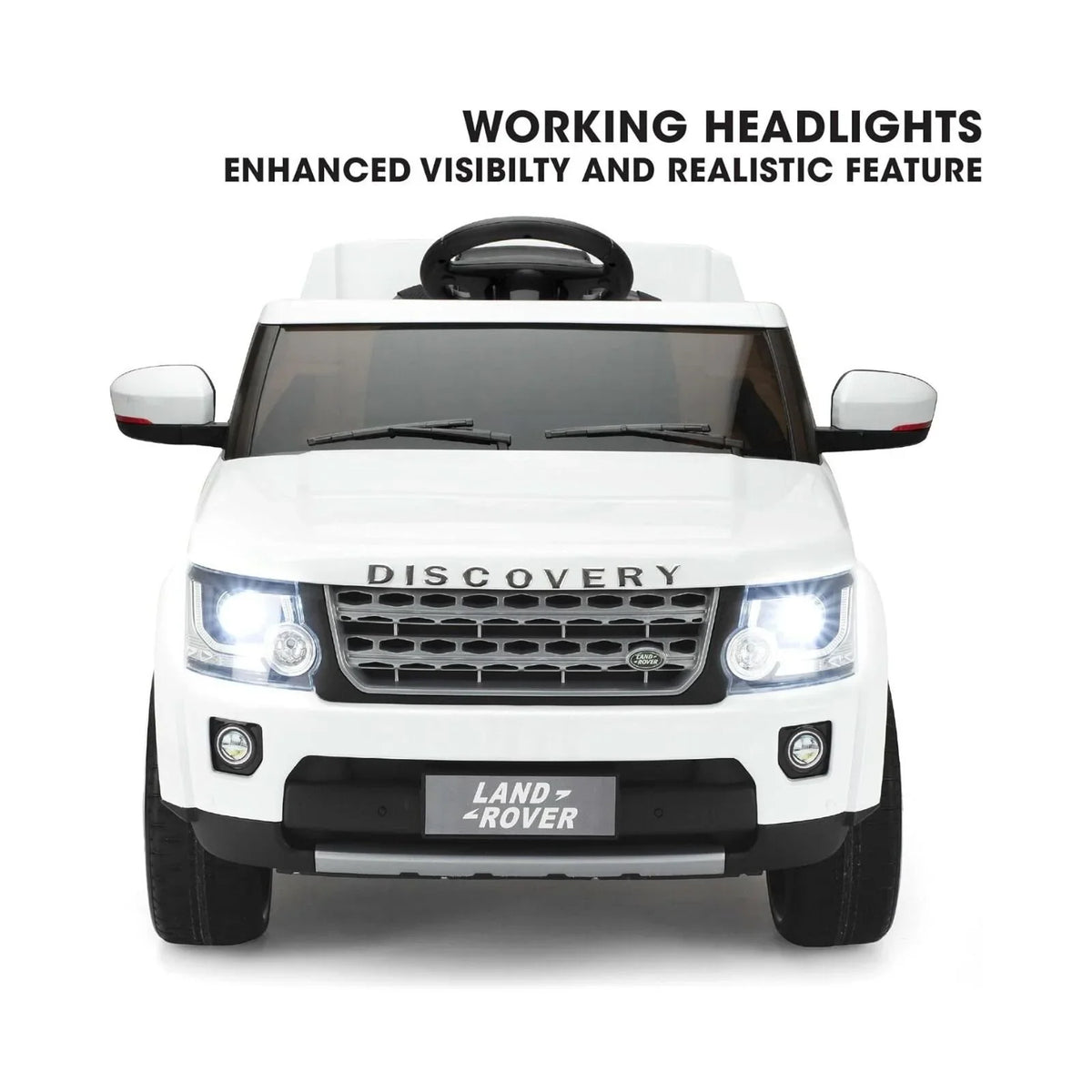 Xootz Land Rover Discovery 12V Ride On Lithium - White