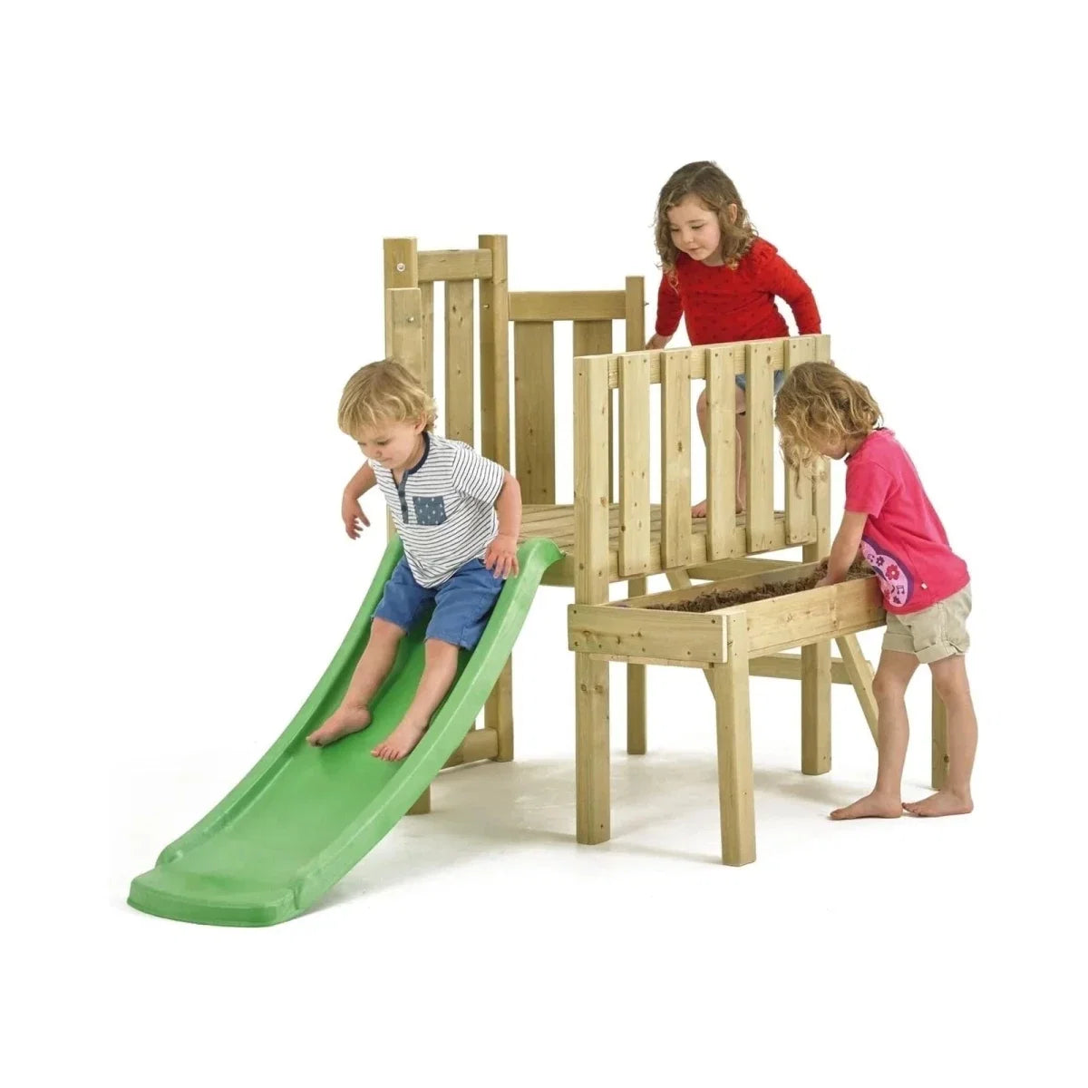 TP Forest Wooden Climbing Frame with Slide