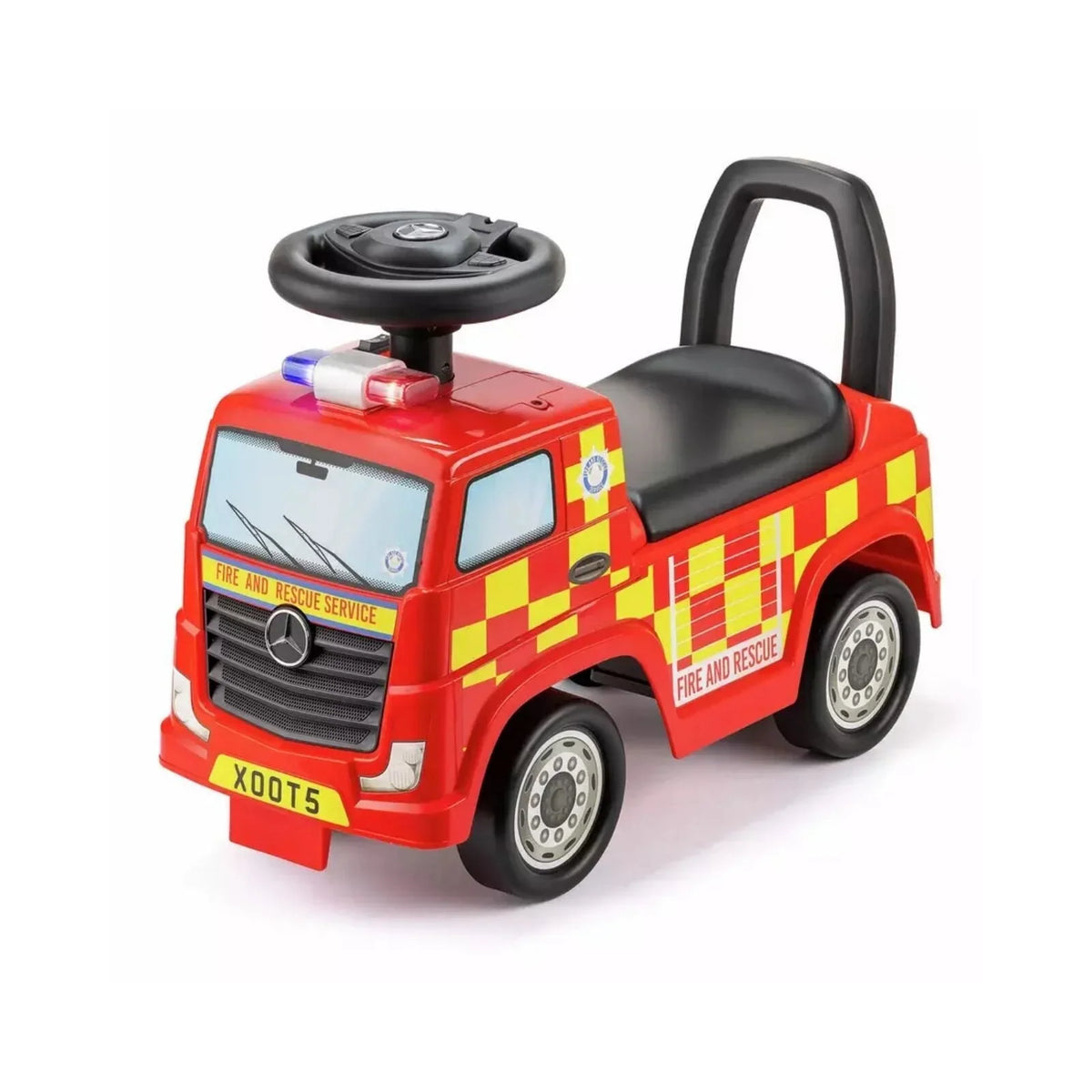 Xootz Mercedes-Benz Fire Engine Foot-to-Floor Ride On - Red