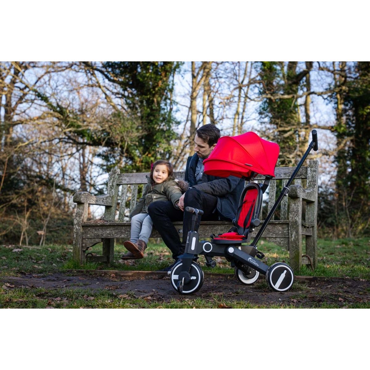 Foryourlittleone Xplor 6 in 1 Foldable Trike - Grey Olive (10m-4y)