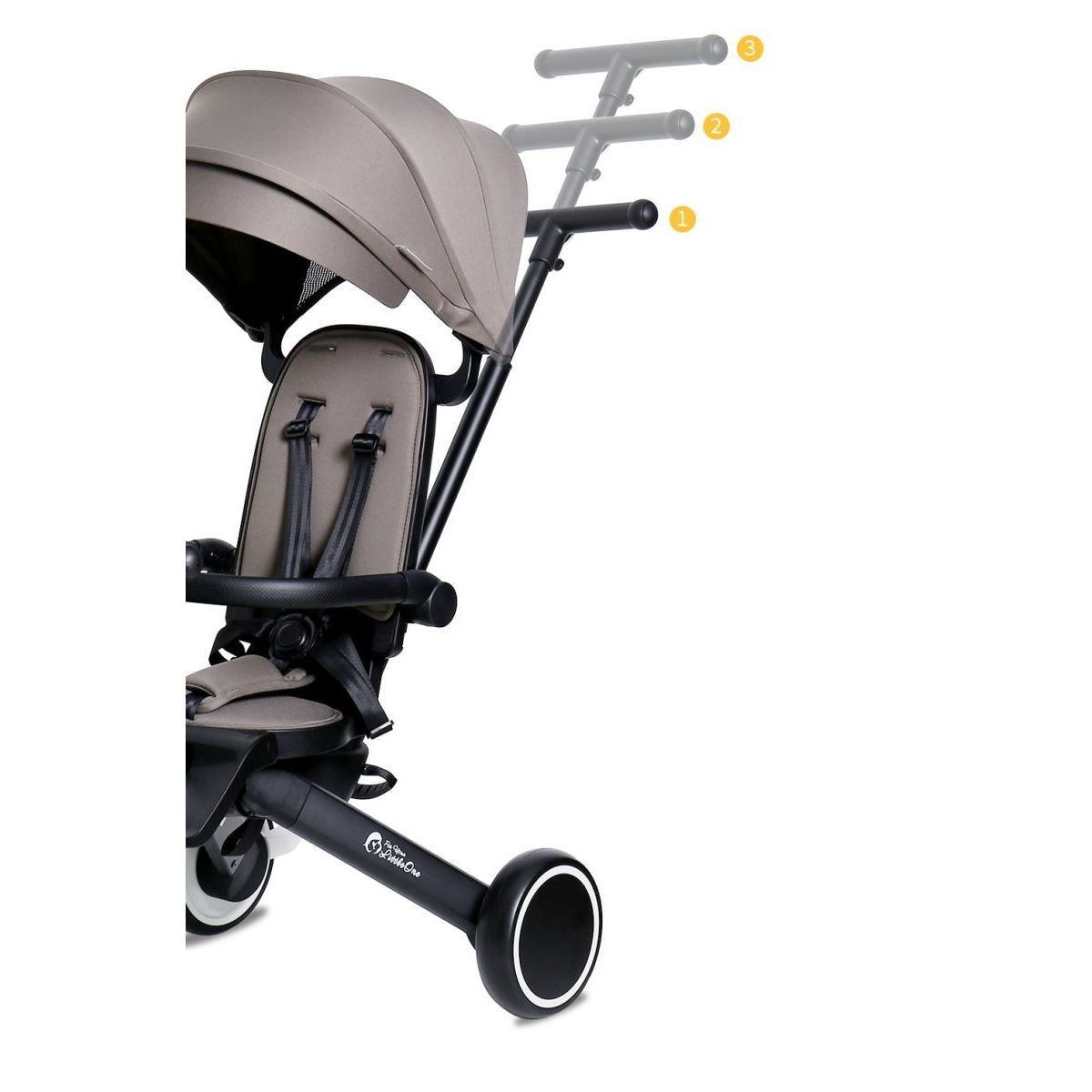 Foryourlittleone Xplor 6 in 1 Foldable Trike - Grey Olive (10m-4y)