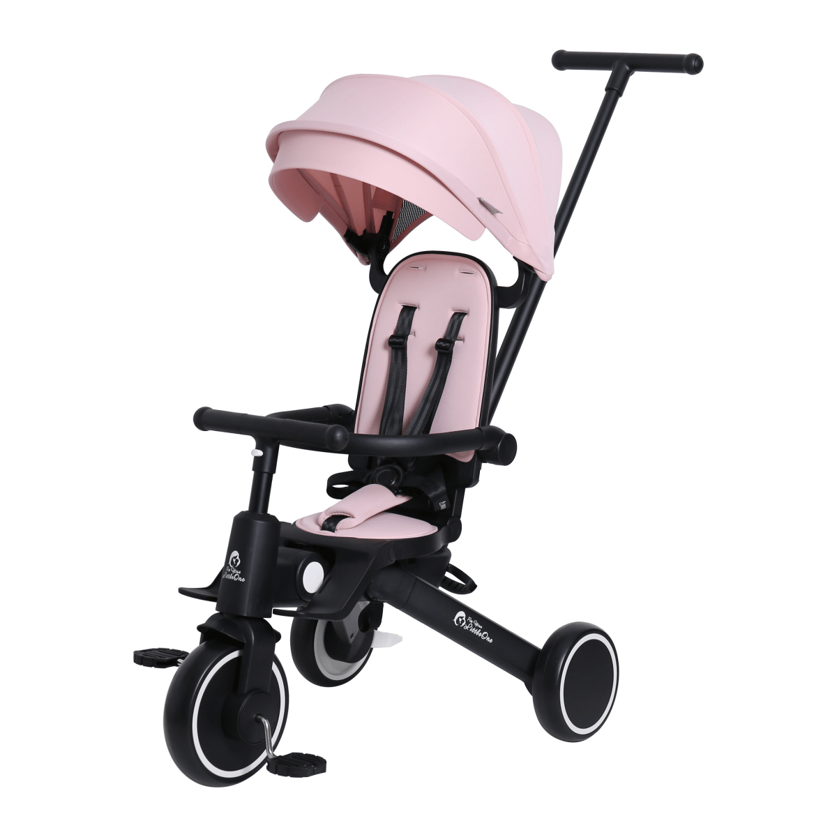Foryourlittleone Xplor Ultimate 6 in 1 Foldable Trike - Pastel Pink (10m-4y)