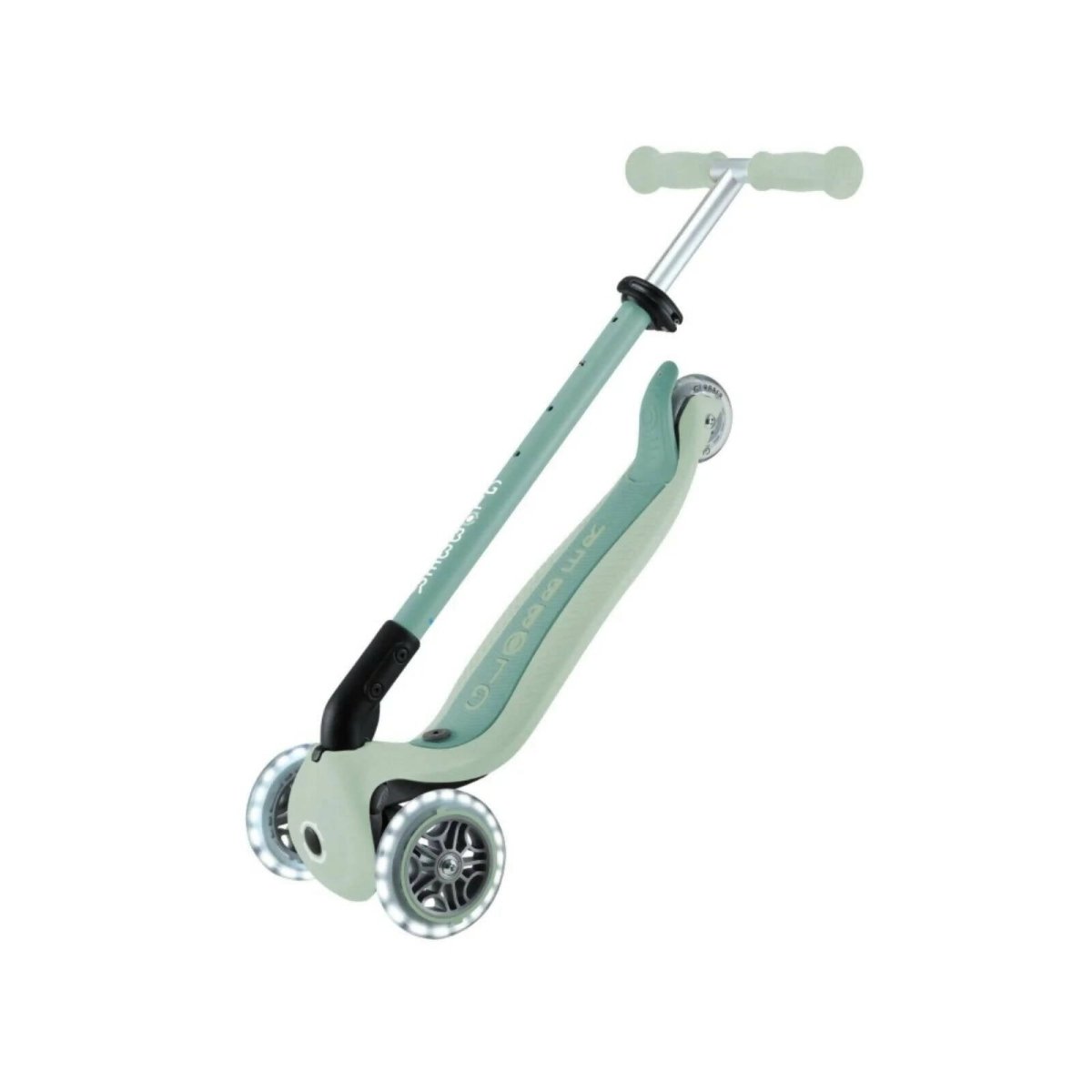 Globber Go Up Active Lights Eco Scooter - Pistachio