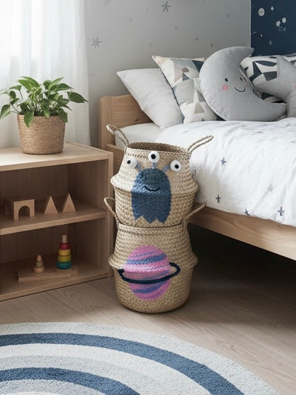 Pink Planet Basket - Large