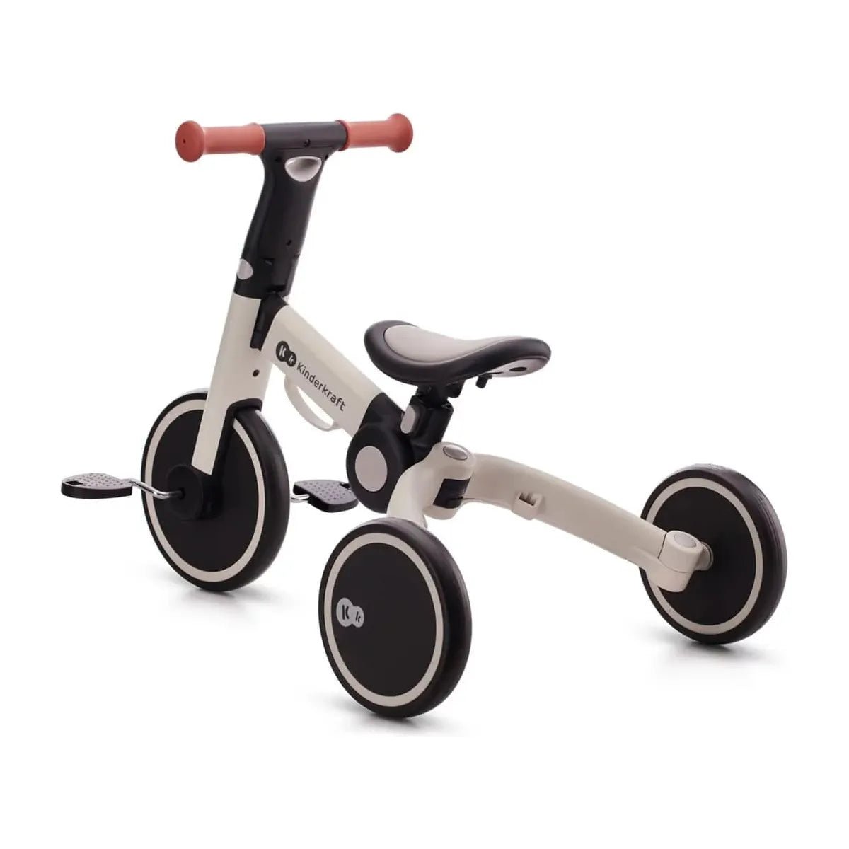 Kinderkraft 4Trike Tricycle - Silver Grey rear left side