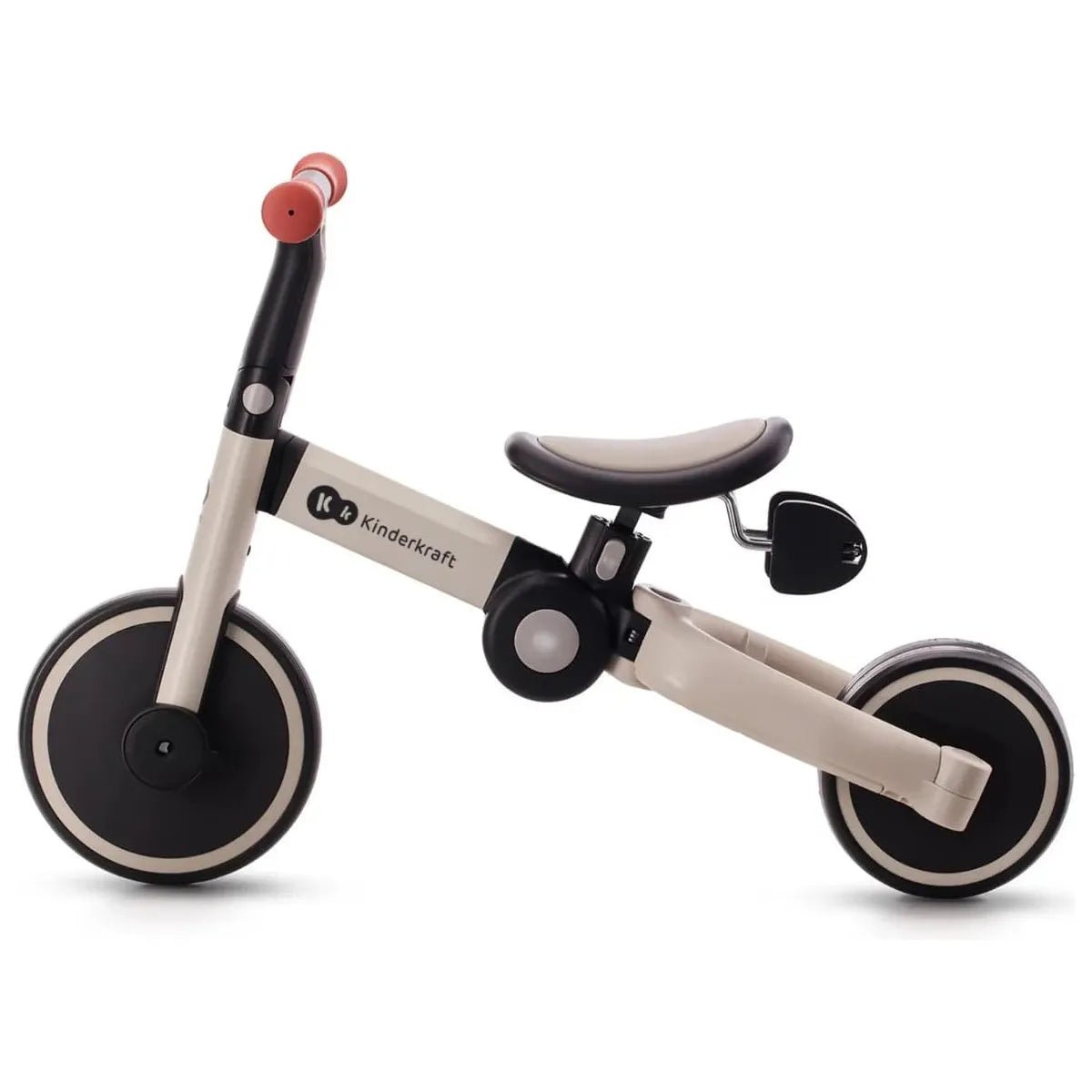 Kinderkraft 4Trike Tricycle - Silver Grey in balance bike from left side