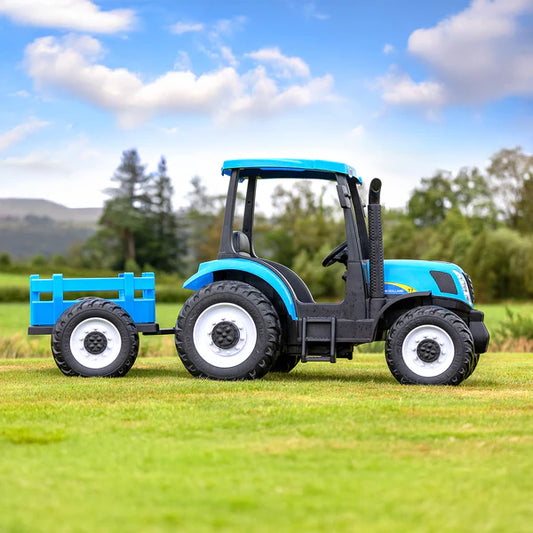New Holland 24V Electric Tractor & Trailer Kids Ride On