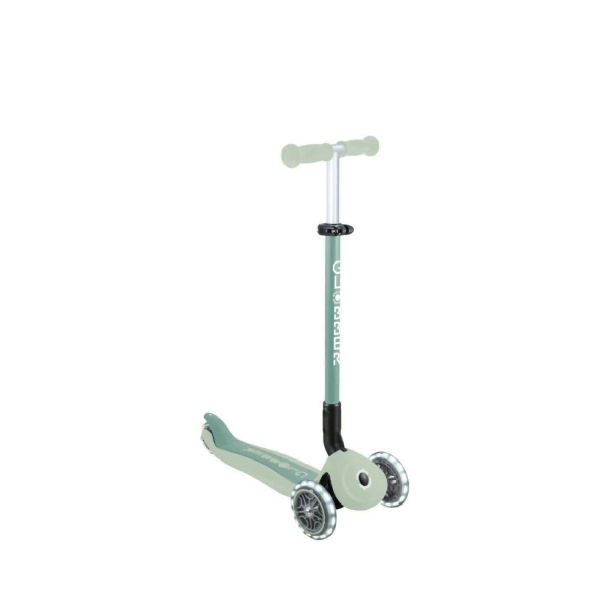 Globber Go Up Active Lights Eco Scooter - Pistachio