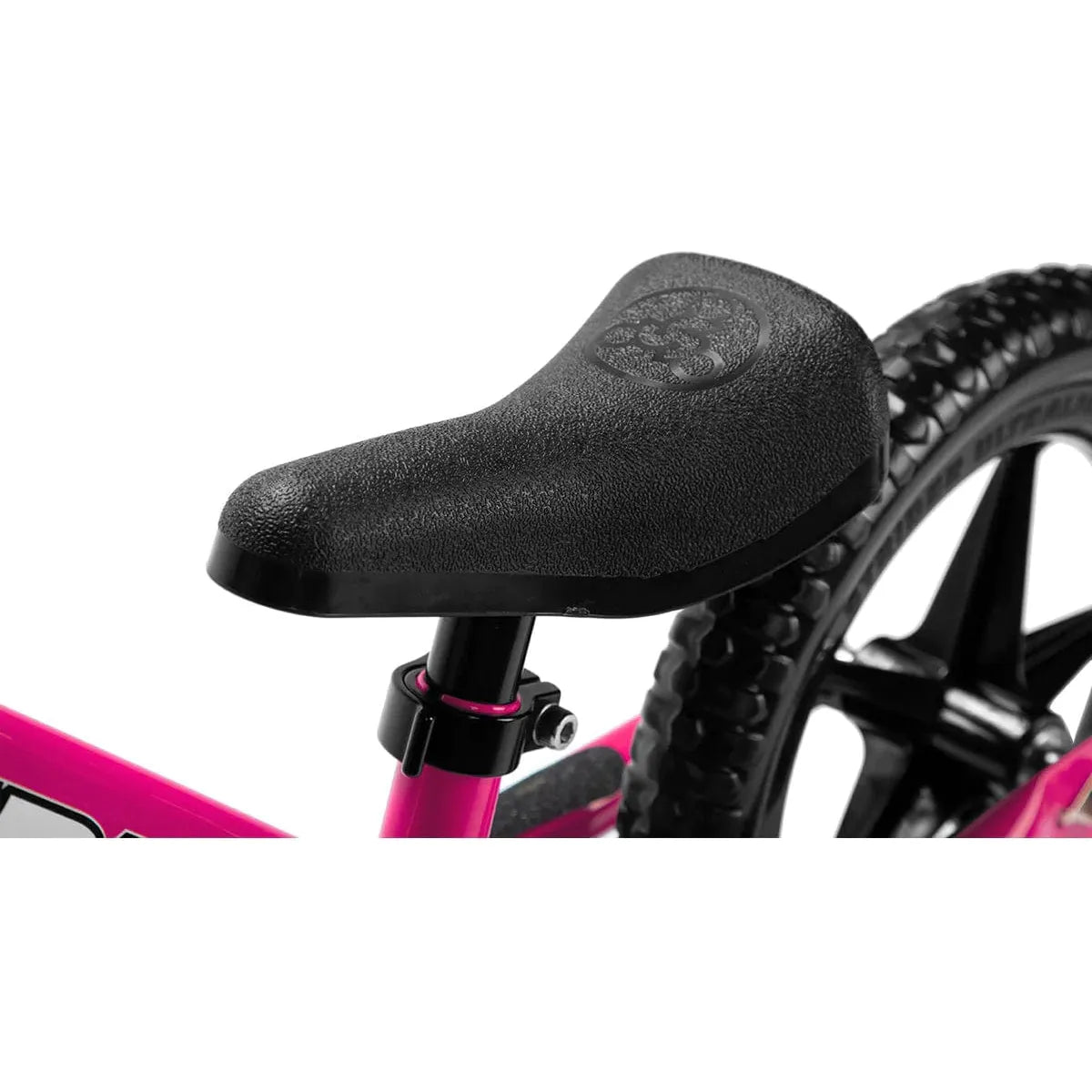 Strider Classic 12 inch Balance Bike - Pink seat close up