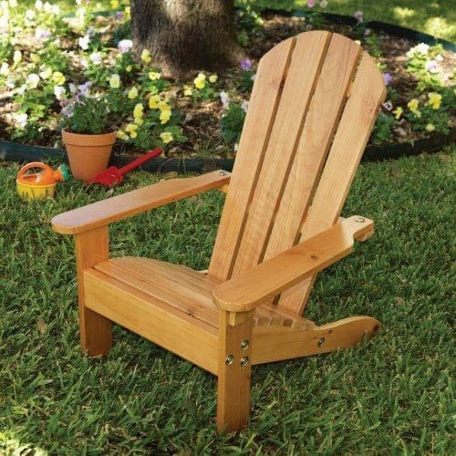 KidKraft Adirondack Chair - Honey in garden