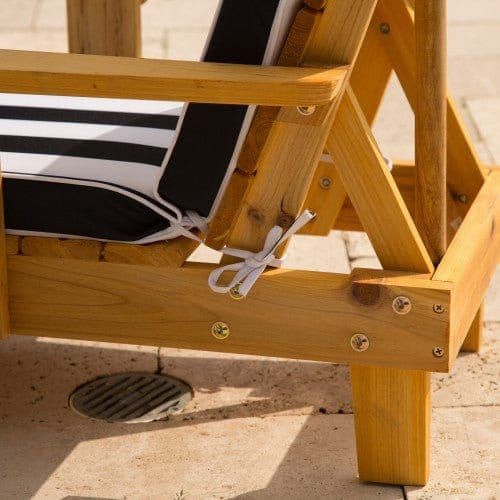 KidKraft Outdoor Chaise with Umbrella frame close up
