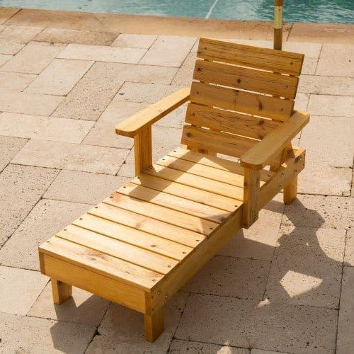 KidKraft Outdoor Chaise without cushions