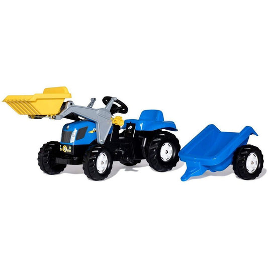 Rolly Toys New Holland T7040 Tractor with Frontloader & Trailer