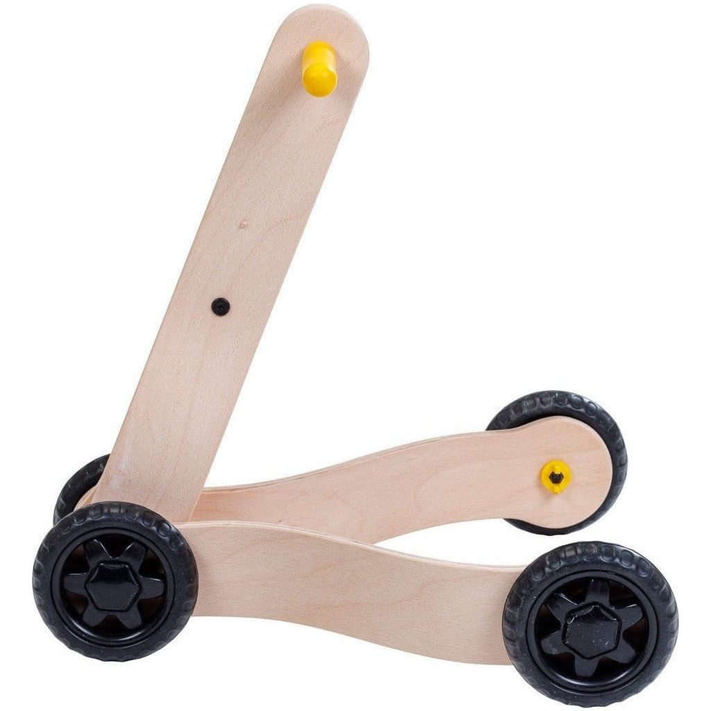Mama Toyz Wooden Walker Age 10 Months + with black wheels