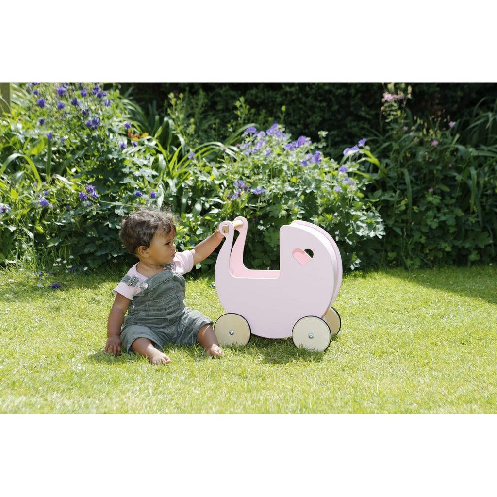 Moover Wooden Dolls Pram - 2 Years+ - Pink - The Online Toy Shop5