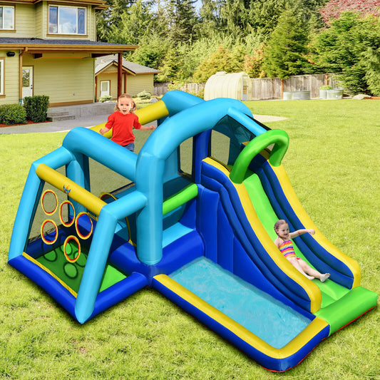 Inflatable Bouncy Castle With Splash Pool, Slide and Ball Pit