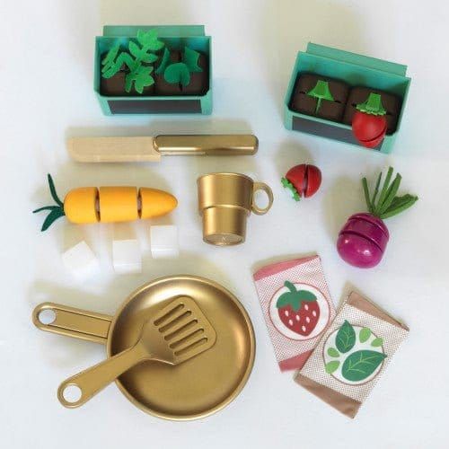 utensils of Kidkraft Terrace Garden Play Kitchen