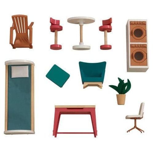 furniture of Kidkraft Rowan Dollhouse