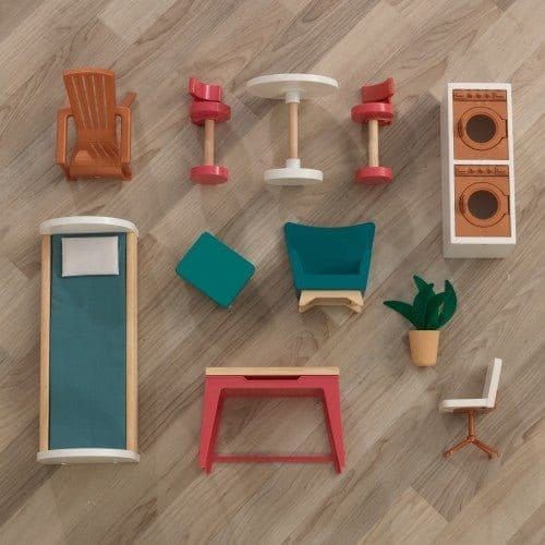 furniture and accessories from Kidkraft Rowan Dollhouse