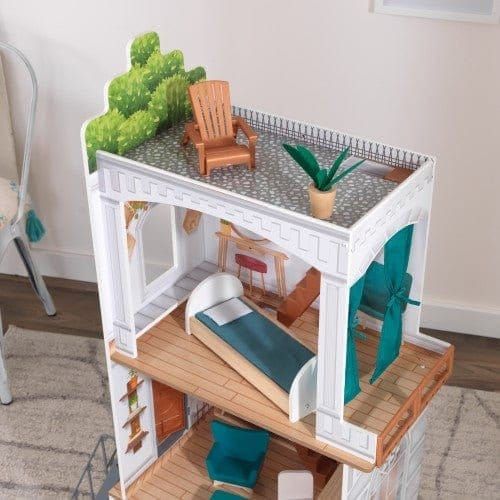 bedroom and roof terrace from Kidkraft Rowan Dollhouse