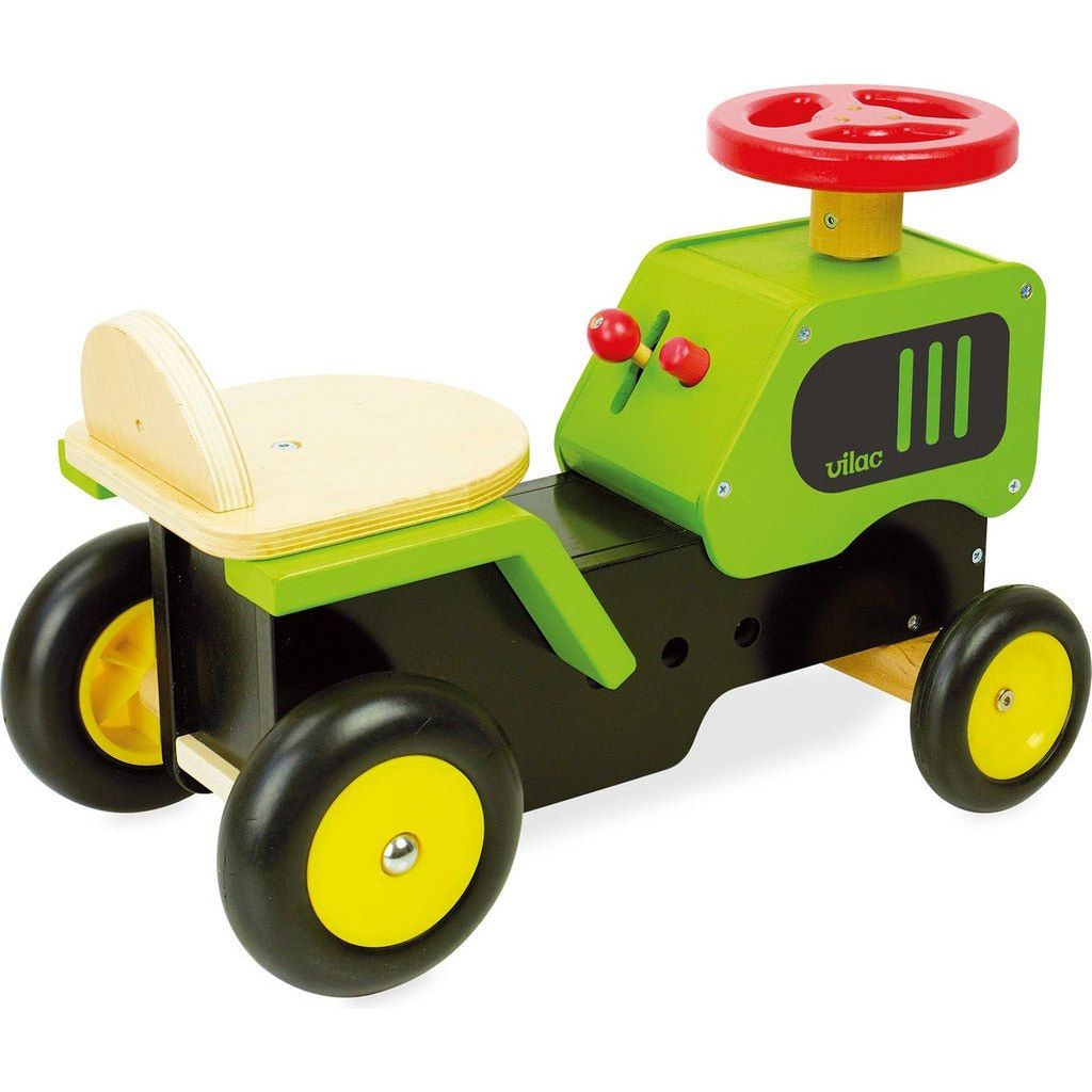 Vilac Ride-on Wooden Tractor side