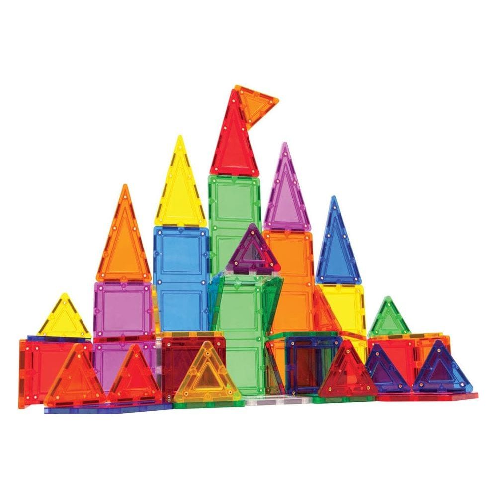 large castle made using Magformers TileBlox Construction Toy 60 Piece Set 