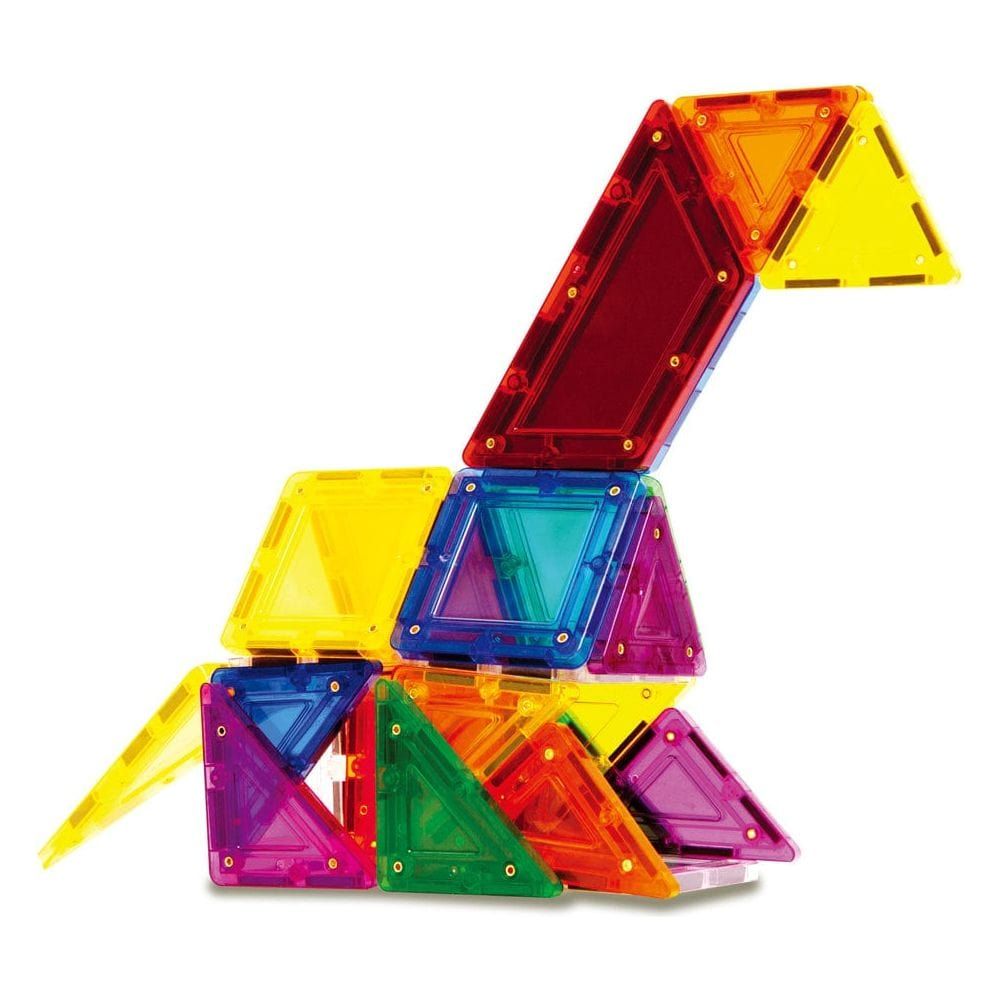 dinosaur made using Magformers TileBlox Construction Toy 60 Piece Set 