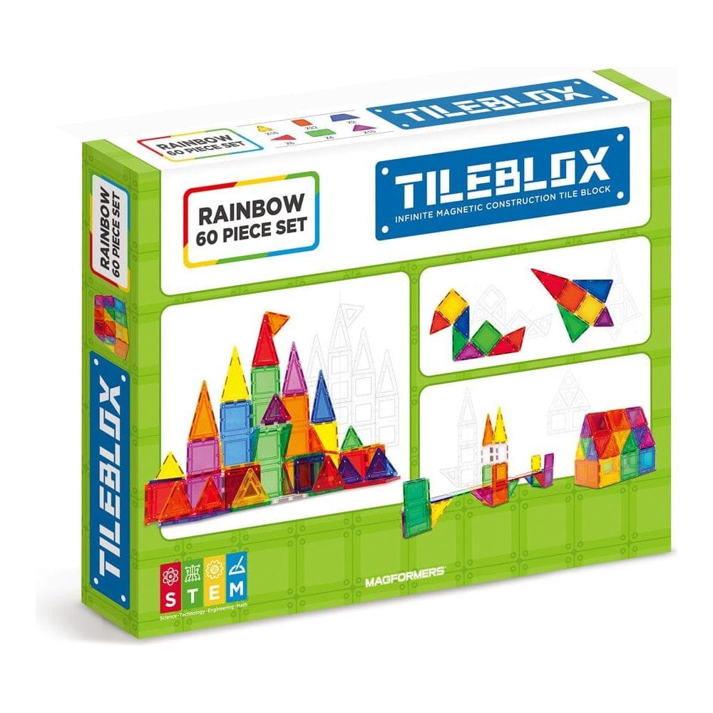 Magformers TileBlox Construction Toy 60 Piece Set  box