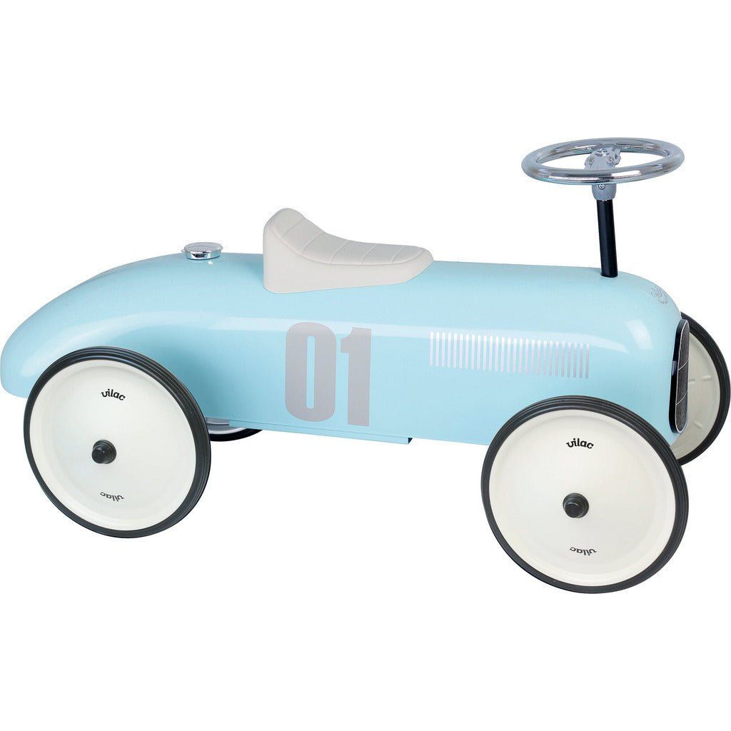 Vilac Classic Ride-On Racing Car - 18m+ - Light Blue