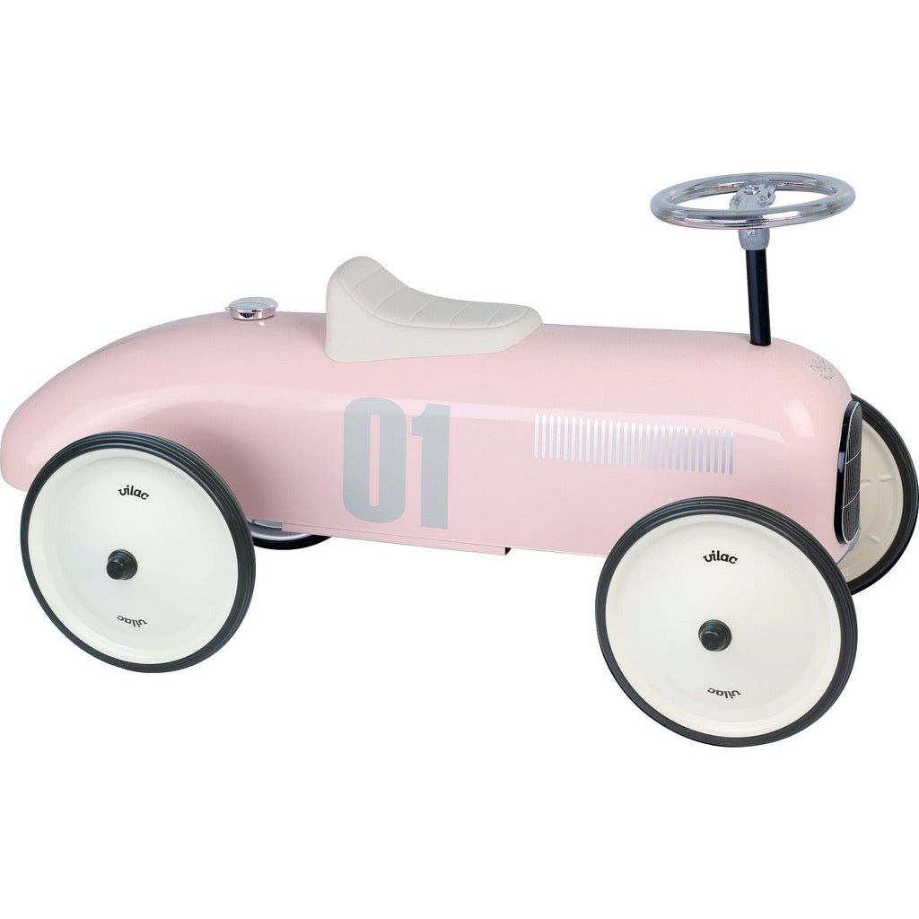 Vilac Classic Ride-On Racing Car - 18m+ - Pink