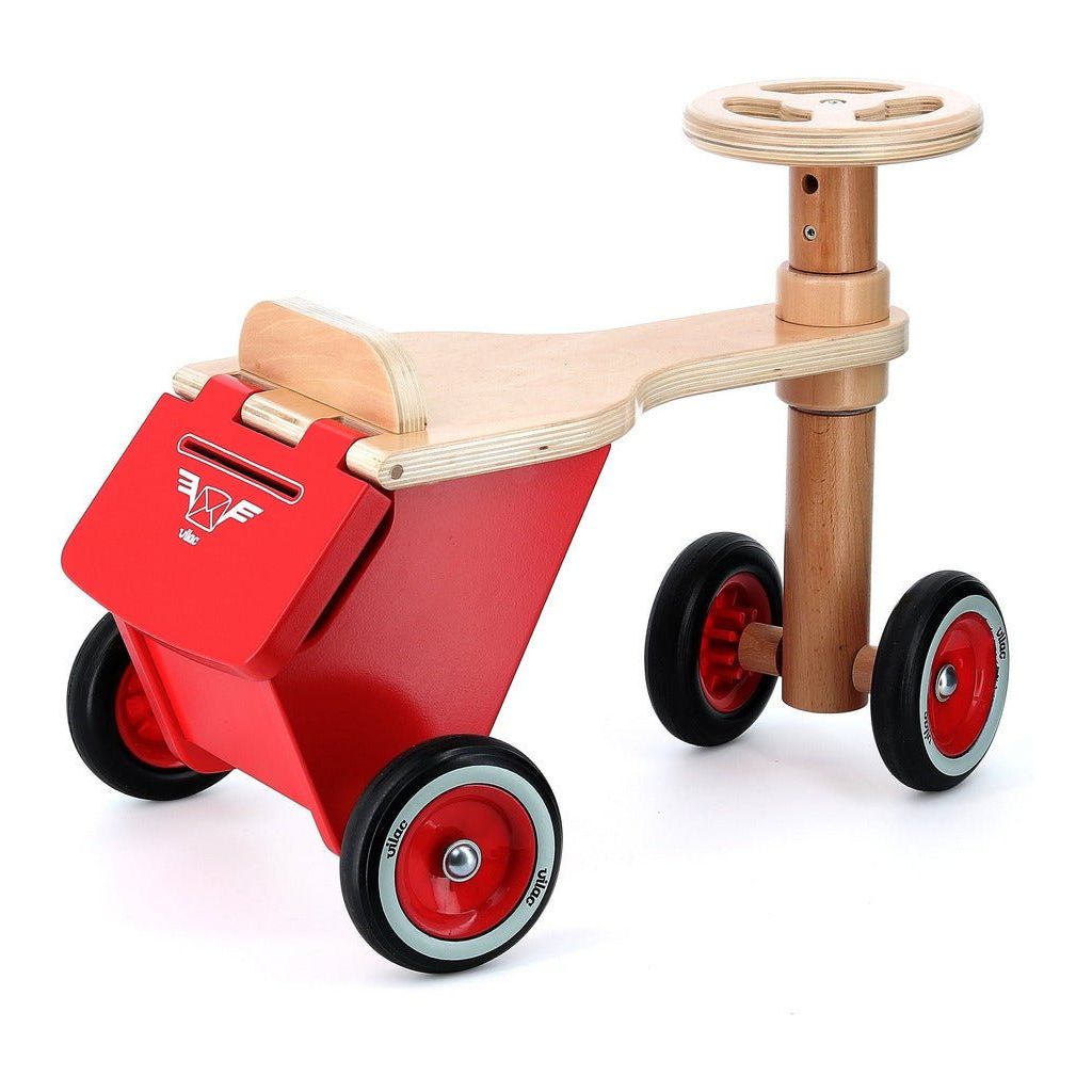 Vilac Postman Ride On Wooden Tricycle rear