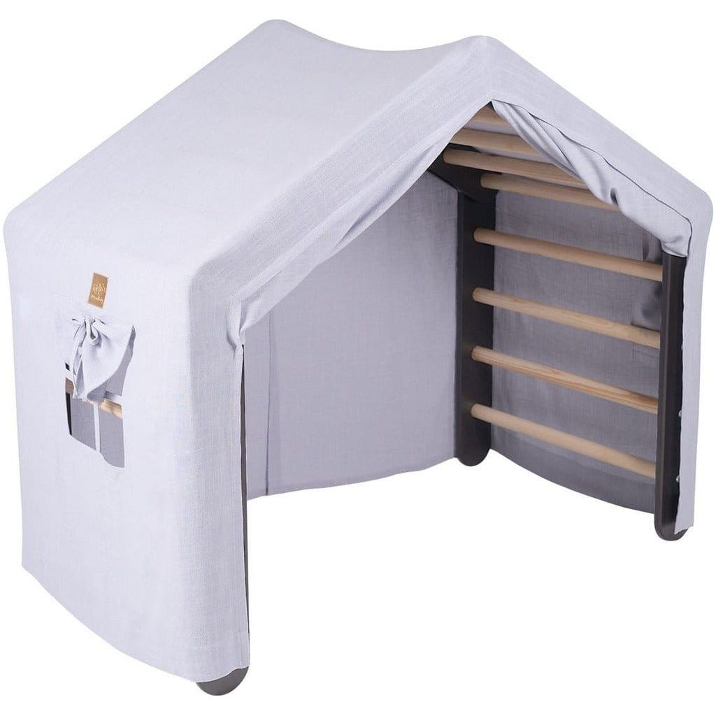 Indoor Ladder Playhouse with grey tent cover