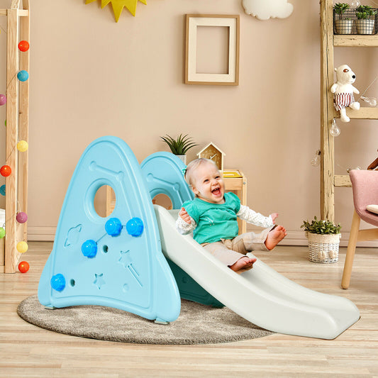 Kids Slide Playground Garden Climber Slide Set Children Baby Toys Out / Indoor-Blue