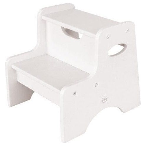close up of KidKraft Two-Step Stool - White