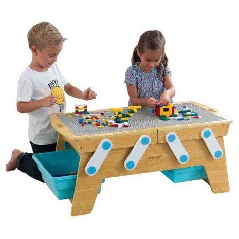 KidKraft Building Bricks Play-N-Store Table with storage