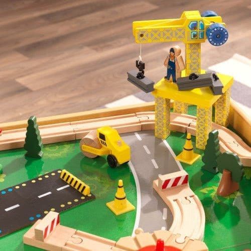 KidKraft Adventure Town Railway Set & Table crane close up