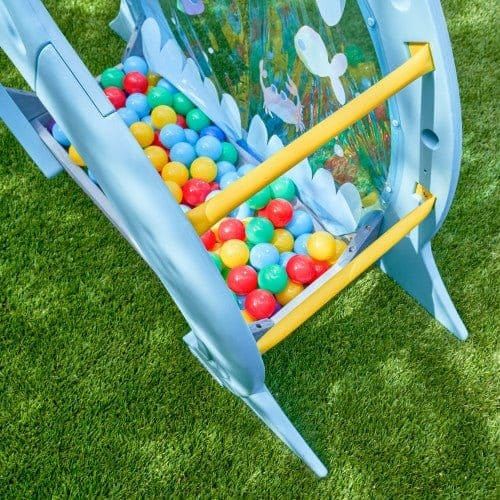 KidKraft Shark Escape Climber side view with ball pit