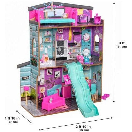 dimensions of Kidkraft Purrfect Pet Dollhouse