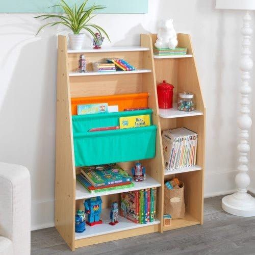 KidKraft Pocket Storage Bookshelf - Natural in room