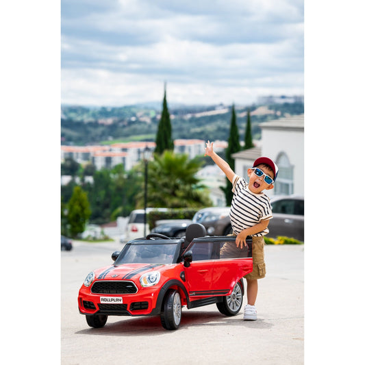 Mini Countryman 6 Volt Car with Remote Control - Red - The Online Toy Shop - Powered Car - 1
