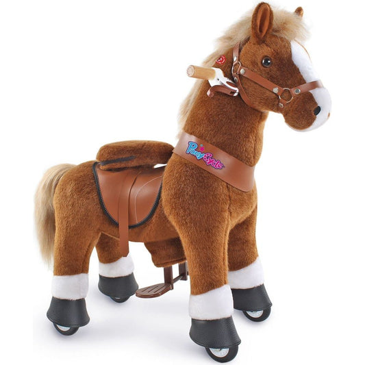 Ponycycle Ride-on Pony Toy Age 3-5 Brown