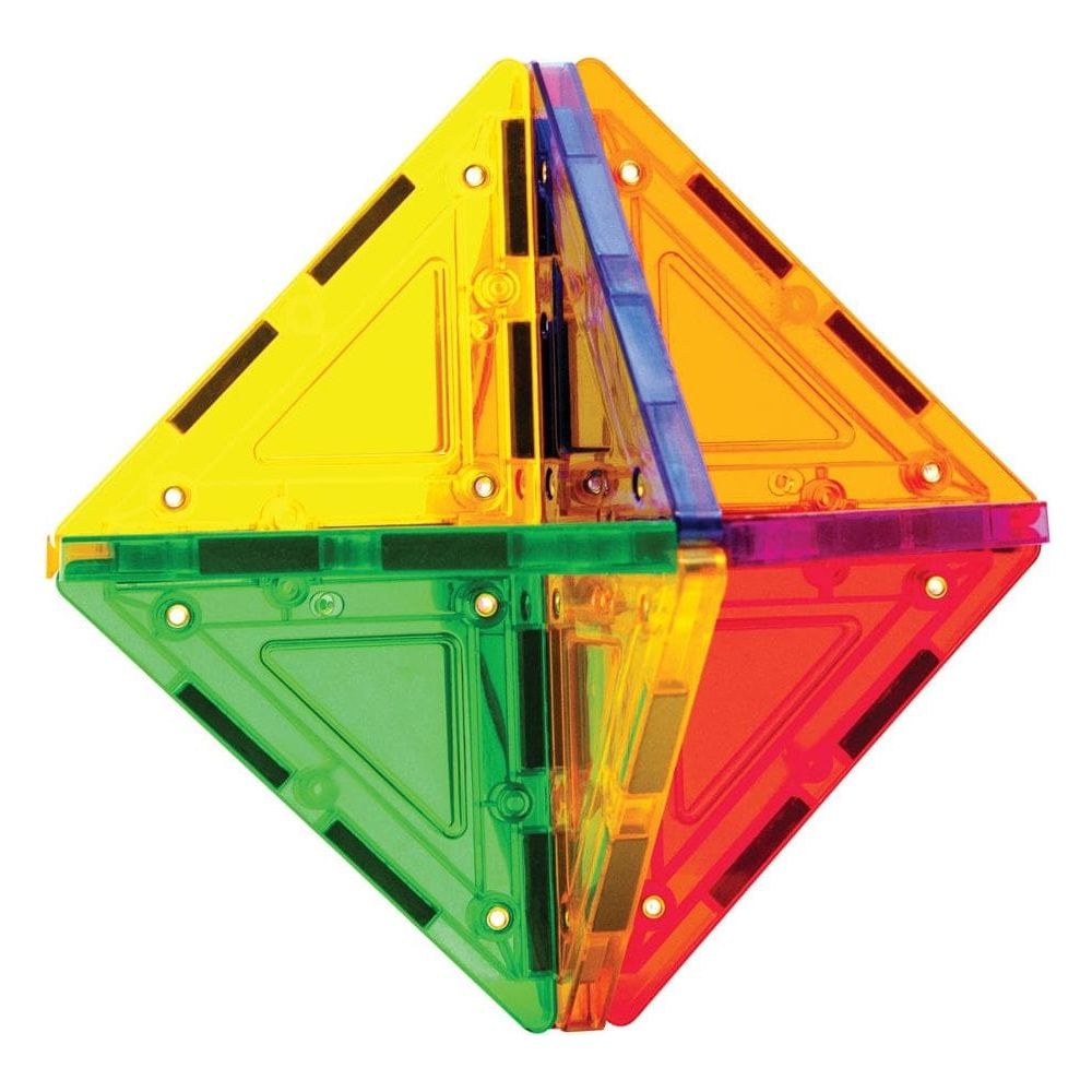 diamond shape made from Magformers TileBlox Construction Toy Rainbow 104 Piece Set box 