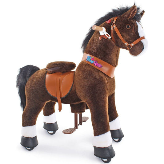 Ponycycle Riding Horse Toy Age 4-8 Chocolate