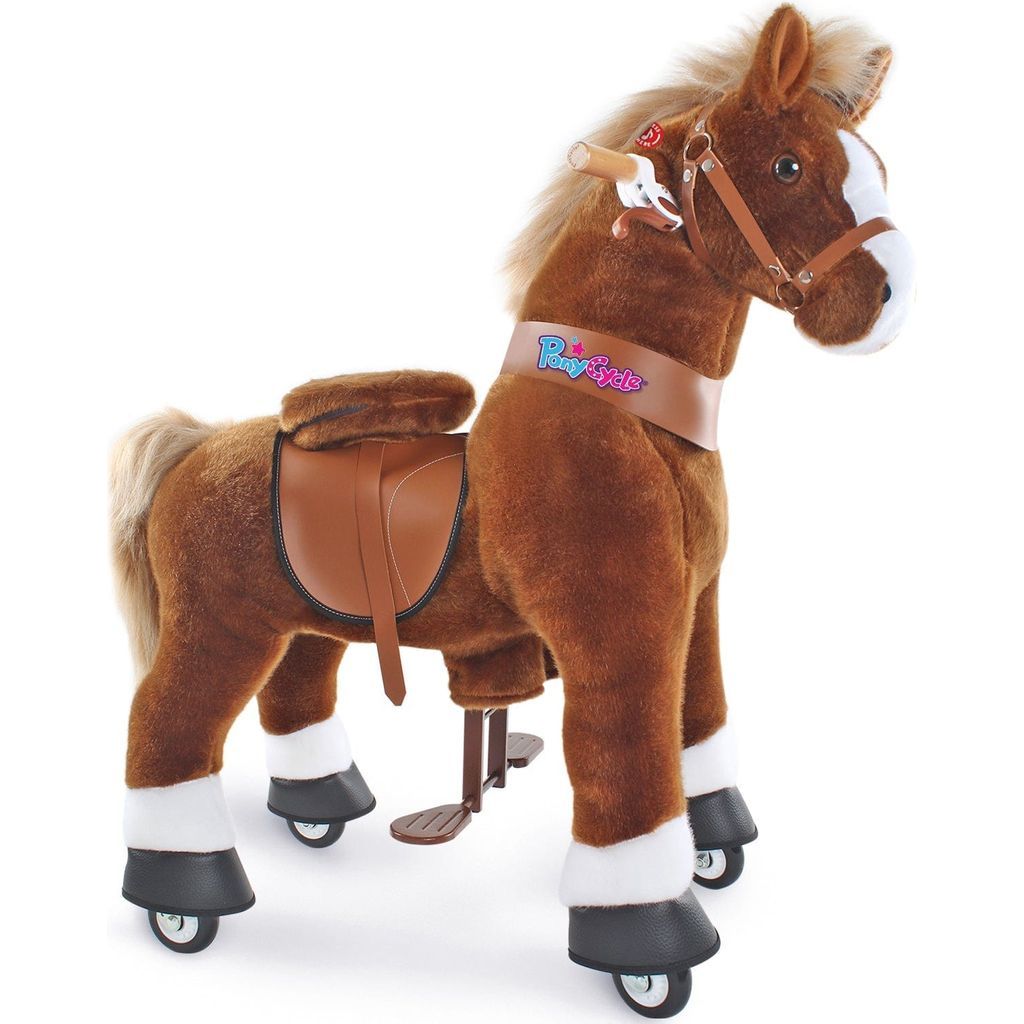 Ponycycle Ride-on Pony Toy Age 4-8 Brown
