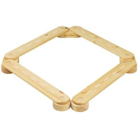 Wooden Balance Beam - 4 Piece Set in natural wood 