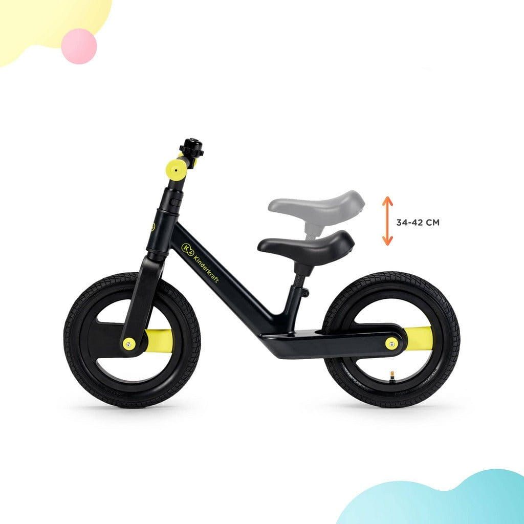Kinderkraft Goswift Balance Bike - Pink seat adjustment 