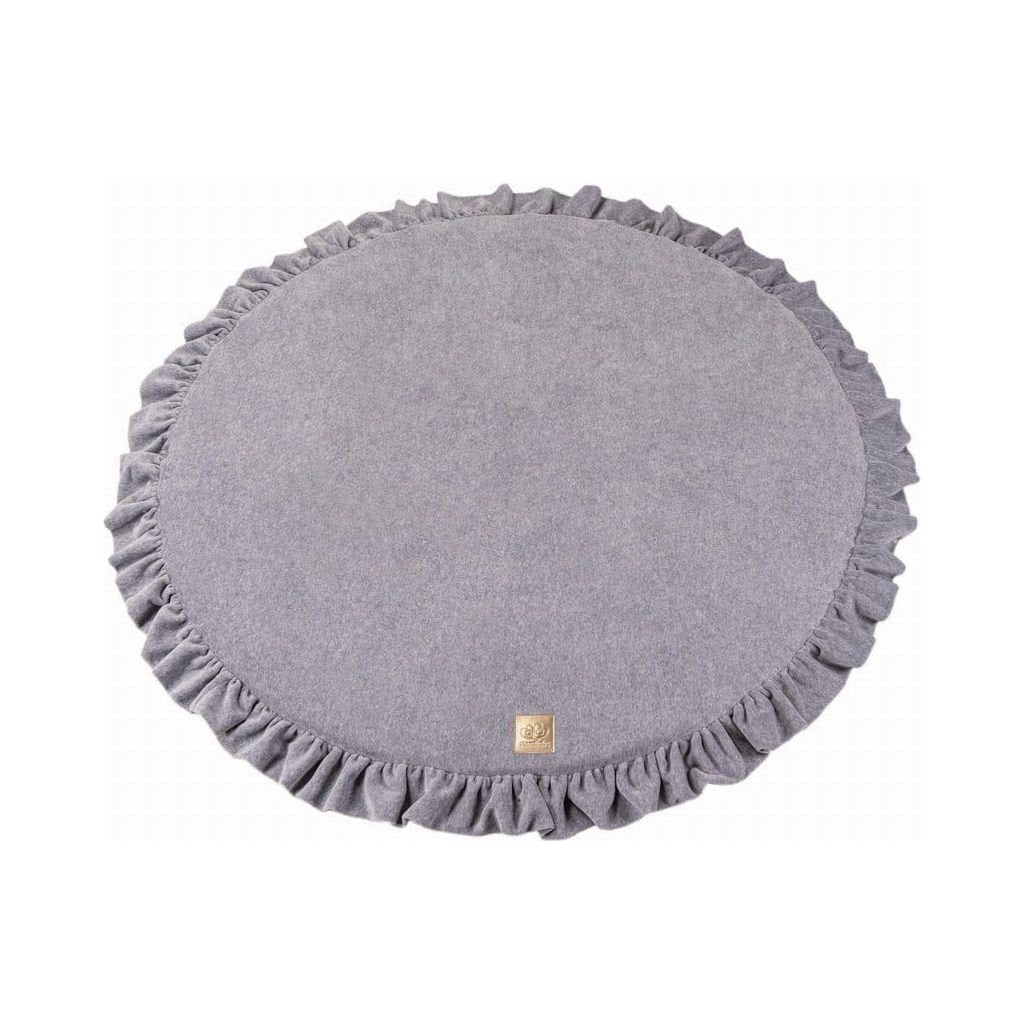 Meow Baby Round Fill Baby Play Mat in steel grey