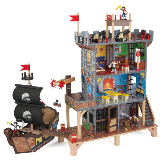 Kidkraft Pirate's Cove Play Set - The Online Toy Shop - Wooden Role Play Toy - 1