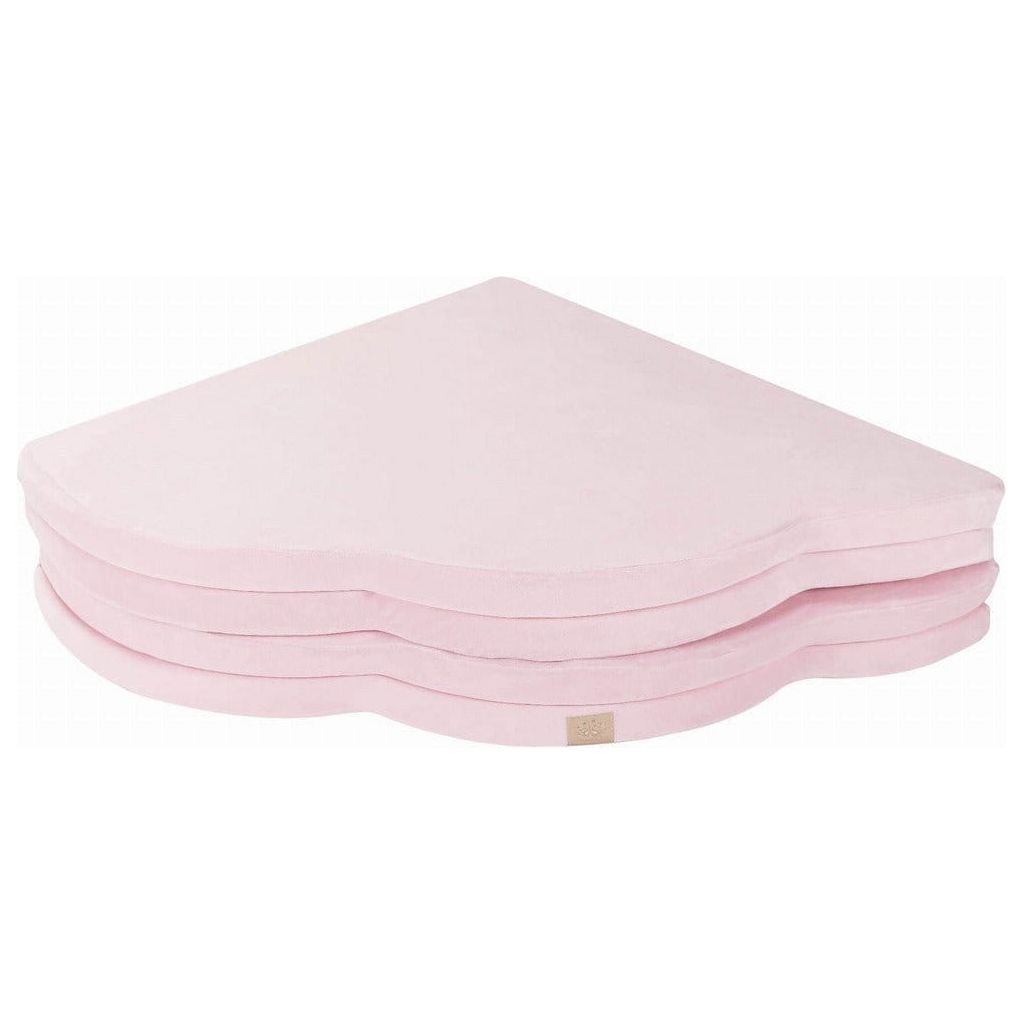 Meow Baby Cloud Shaped Foldable Baby Play Mat in pink stacked